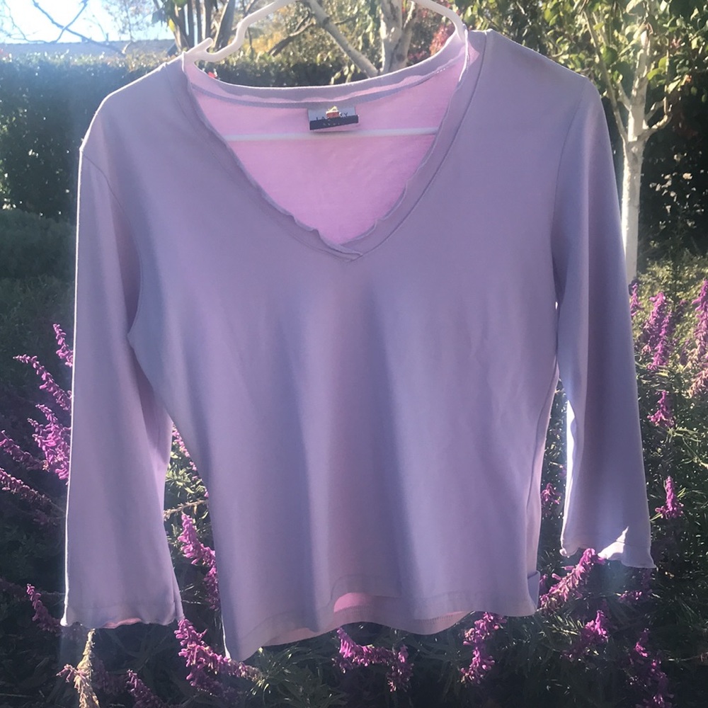 La City Lilac 3/4 Sleeve Top